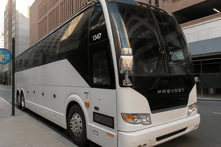a Elizabeth Minibus Company coach bus