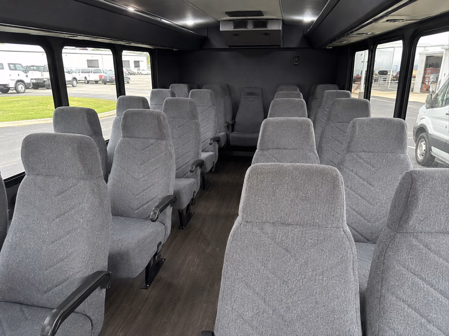 elizabeth 18 passenger minibus inside