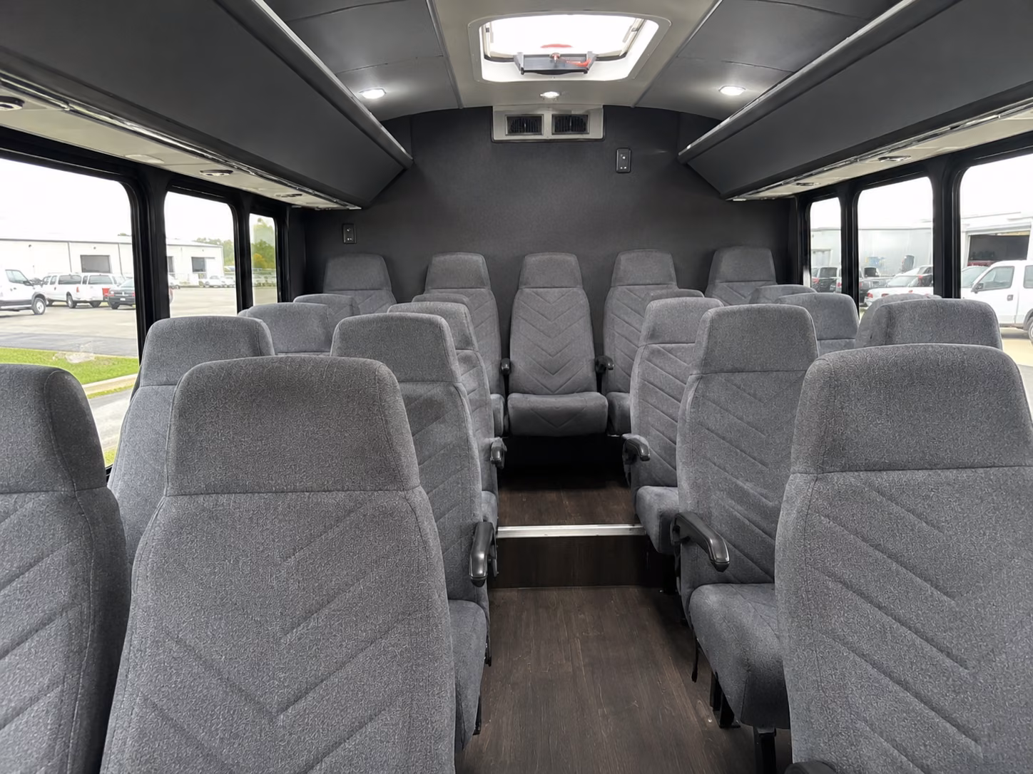 elizabeth 18 passenger minibus interior