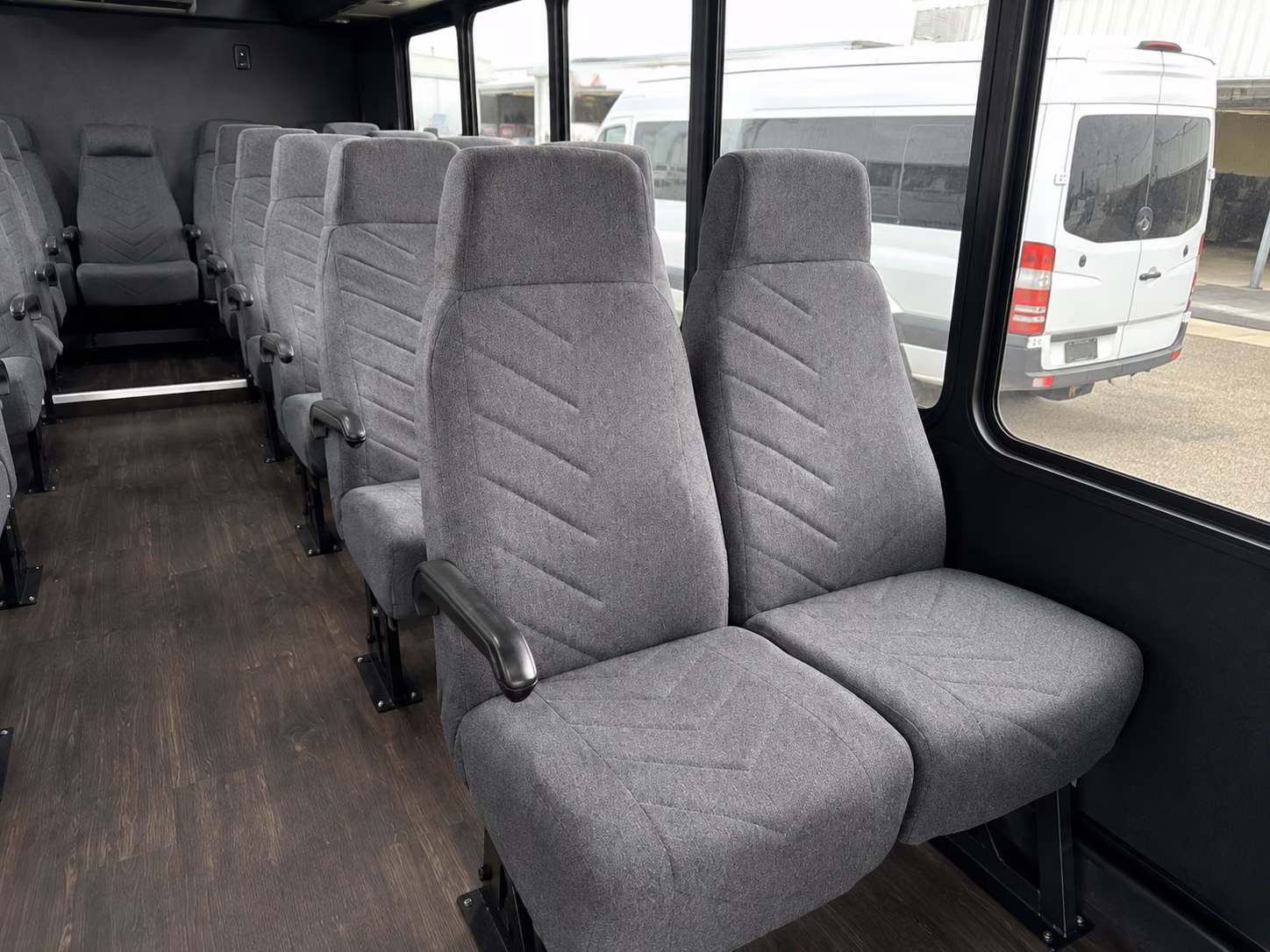 elizabeth 20 passenger minibus inside