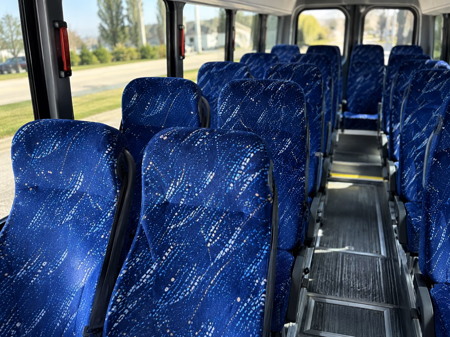 elizabeth 20 passenger minibus interior