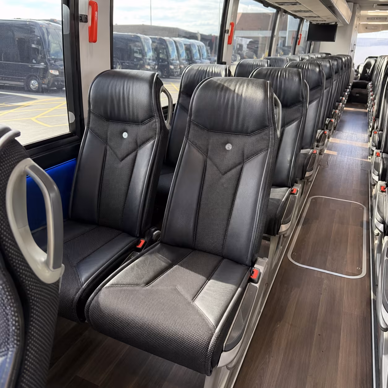 elizabeth 40 passenger charter bus interior
