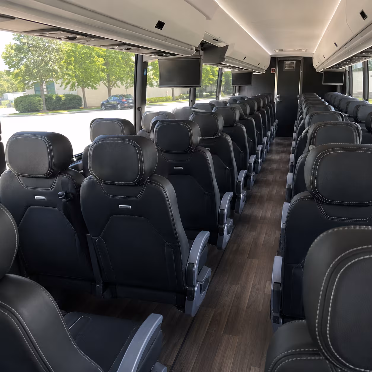 elizabeth 56 passenger charter bus interior