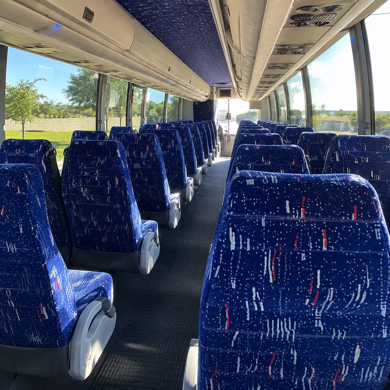 elizabeth charter bus inside
