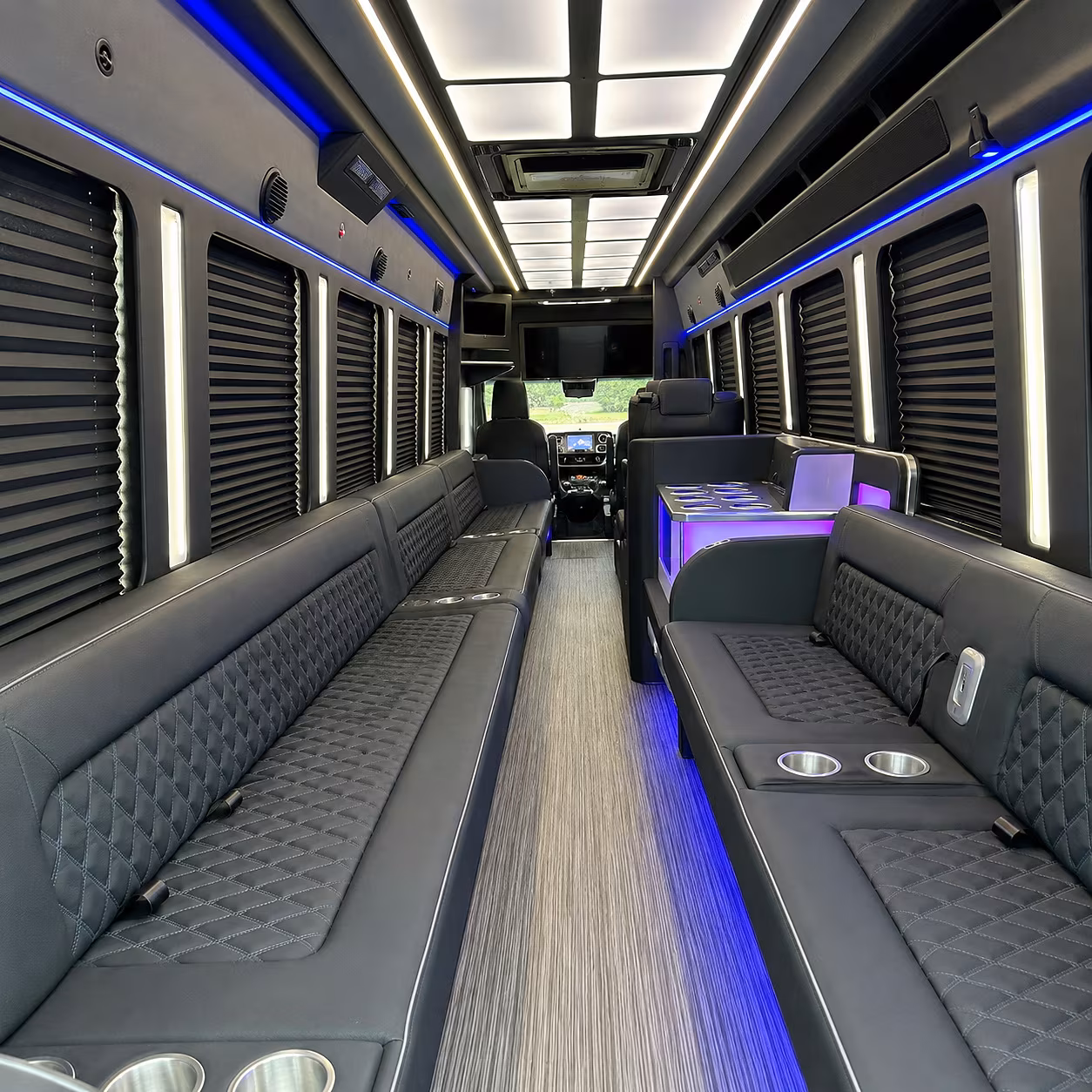 elizabeth party bus inside