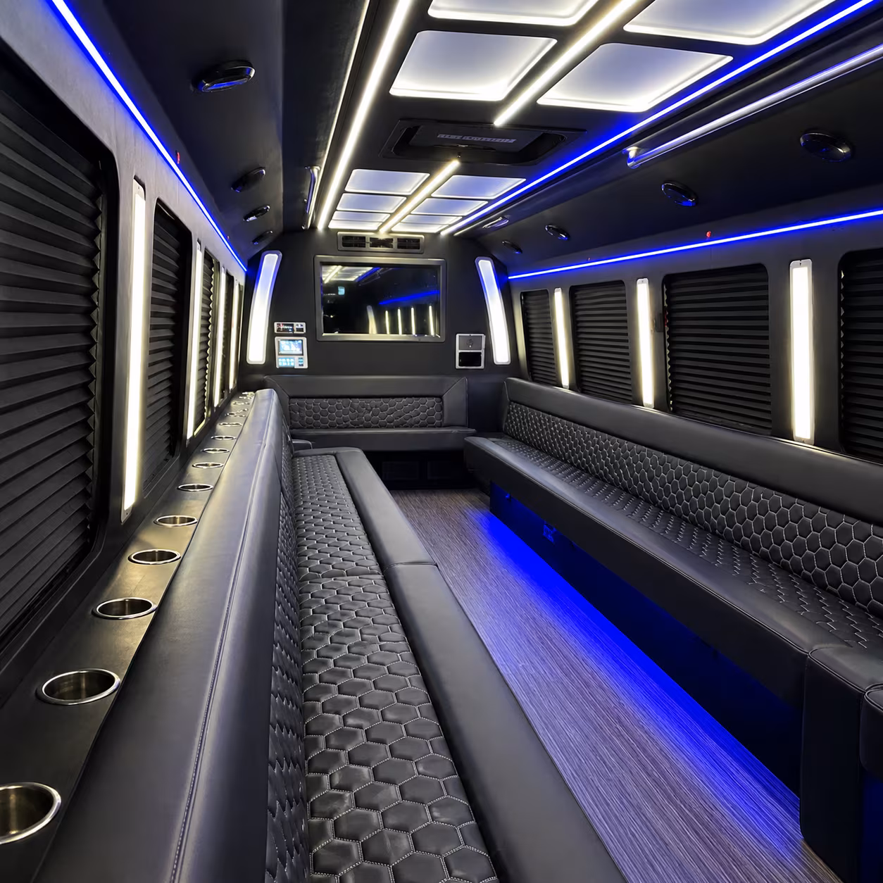 elizabeth party bus interior