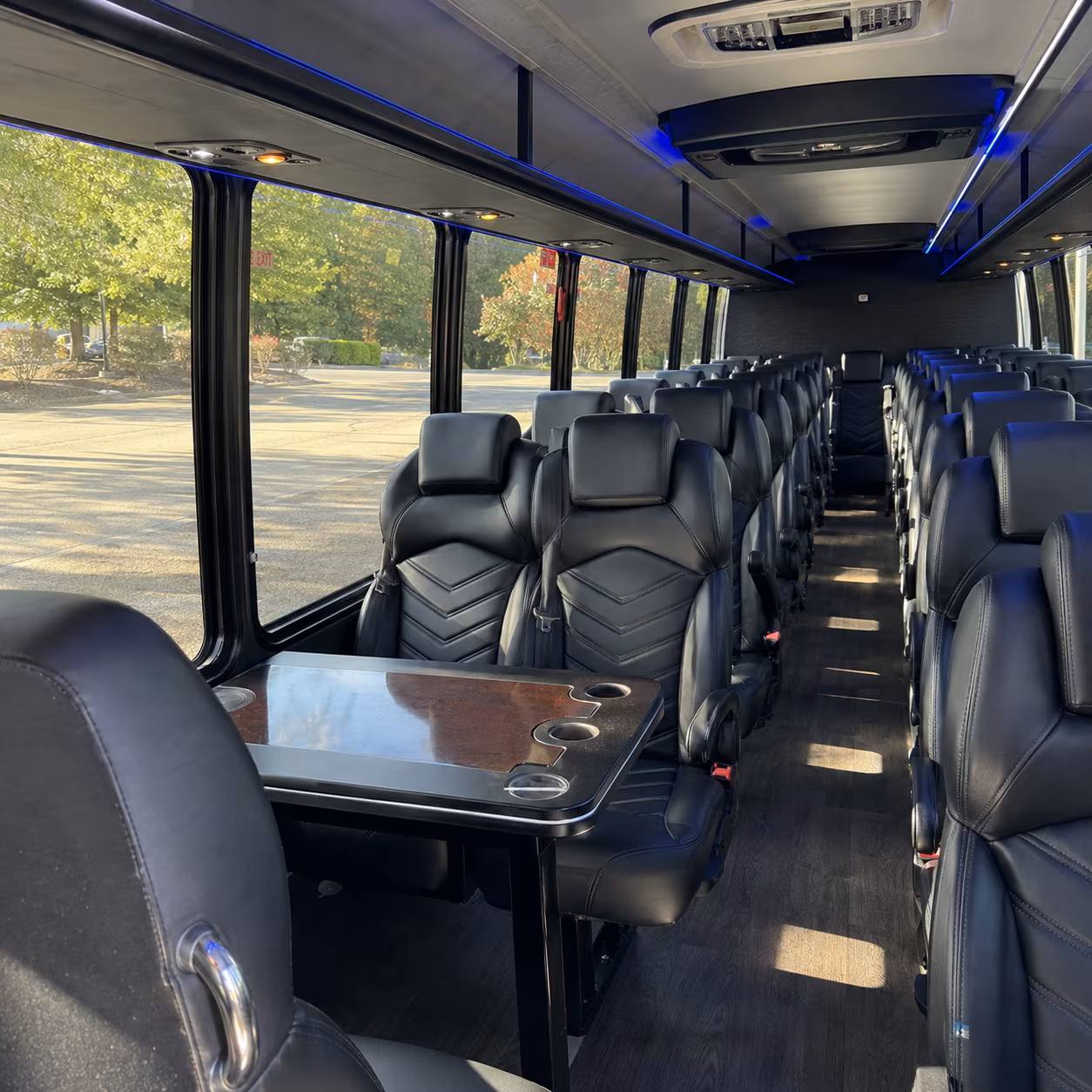 elizabeth wedding transportation onboard seating